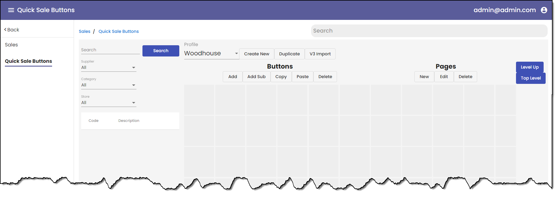 Overview of Quick Sale buttons for versions 3.100+